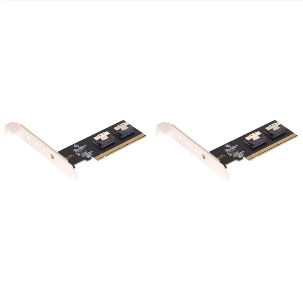 2X U.2 Pci-E Adapter, Maximize Your Pcie Potential: Pcie 3.0 4.0 X16 To 2-Port Sff-8654 8I Riser Adapter Card 4853239040110