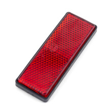 Car Reflective Stickers 1 Piece Red Rectangle SelfAdhesive Rear Reflector Signal Strip For Bicycle Boat Fence Trailer