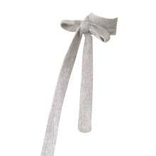 Écharpe fine à paillettes, écharpe en tricot doux, tendance-Gris