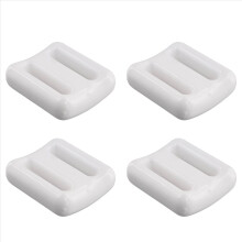 4X Dive Weights for Scuba Diving Weight Belt Coated Lead Diving Weights Coated Dive Weights, 1000g White