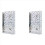 2X A6 Budget Binder Cover Clear PVC 6 Ring Binder Glitter Star Refillable Notebook Shell Protector with 2 Snaps 1