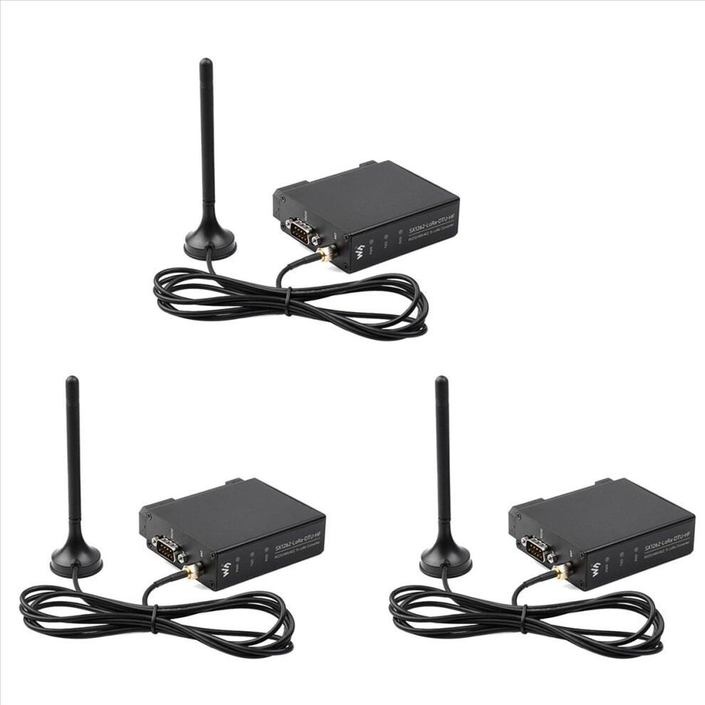 3X Sx1262-Lora-Dtu-Hf 850-930Mhz Guide Rail Lora Data Transmission Terminal Dtu Rs232/Rs485/Rs422 To Lora 4854166059299