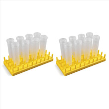 16Pcs 50Ml Large Floral Tubes with Rack Holder for Milkweed Leaf, Stem and Flower Cutting