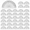 200 Pcs Math Protractors Plastic Protractor 180 Degrees,Protractors Bulk for Classroom, Protractor Set for Engineering 1