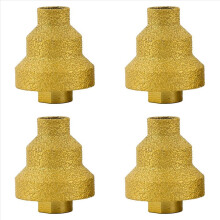 4pc 20-35-50mm Diamond Chamfer Drill Bit Angle Grinder Saw M10 Thread for Enlarge Marble Tile Masonry Concrete Porcelain