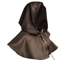 Cape à capuche Vintage pour adulte, Poncho médiéval pour