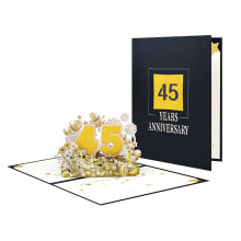 Popup 3D Anniversary Card with Number Detail for Important-45