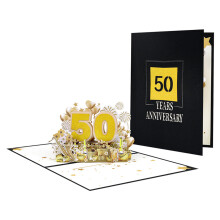 Love and Pleasure Various Year Anniversary 3D Card for-50