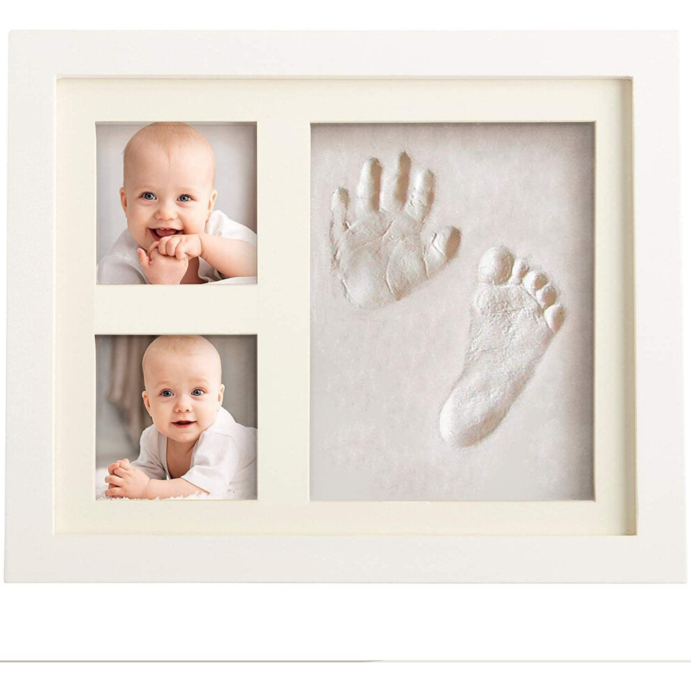 Charming Baby Keepsake, Canvas Art Poster, Vivid Color Images Captures Handprint Footprint, Creative Gift Ideal For Remembering Baby'S Small Size,