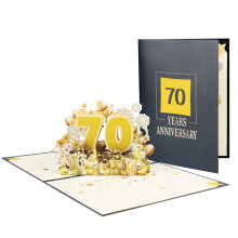 Elegant Celebration Paper Card 3D Popup Anniversary Greeting-70