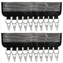 Hattehylde i rustfrit stål med klips til baseballkasketter, foldbar hatteholder til skab og rejser, opbevaringsstativ til baseballkasketter med 10