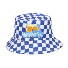 Chapeau de pêcheur à carreaux, chapeau de-bleu oktoberfest
