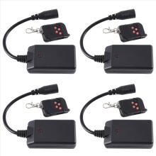 4X Portable 3 Pins XLR Wireless Remote Control Receiver for Smoke Fog Machine DJ Stage Receptor Fogging 400W 900 1500W
