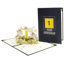 Elegant Celebration Paper Card 3D Popup Anniversary Greeting-1