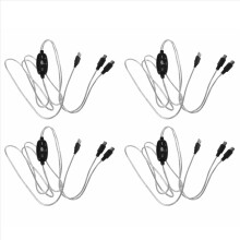 4X USB in-OUT MIDI Cable Converter PC to Music Keyboard Adapter Cord