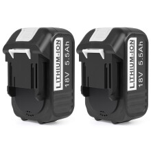 Futurebatt 18V 5500mAh Battery & Charger Set - 2 Batteries + Charger, For Futurebatt Tools Only