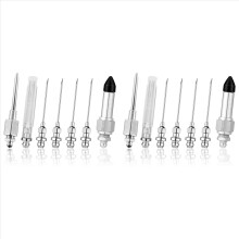 14-Piece Greasegun Needle Accessory Set, Including 10 Grease Needle Nozzles 2 Grease Needle Dispenser 2 Rubber Nipple