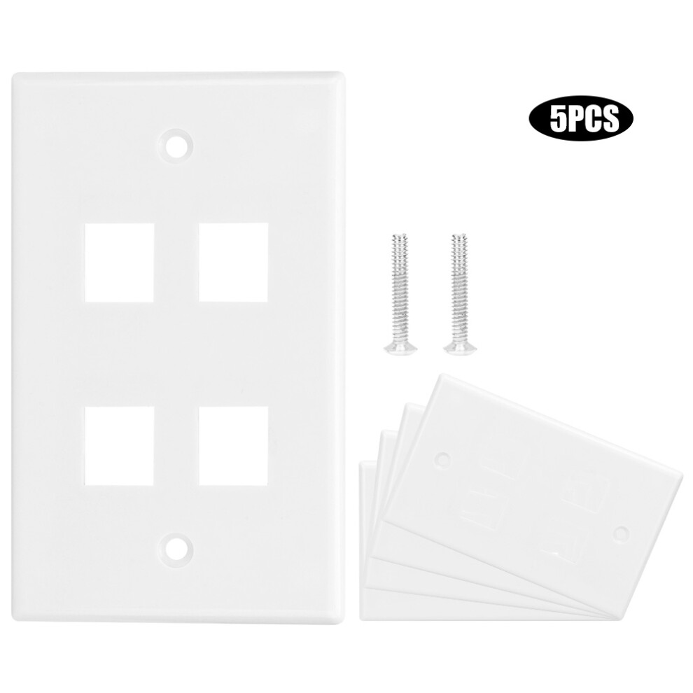 Single Gang Wall Plate For Direct Cable Mounting, Keystone Wall Plate With Exquisite Workmanship 9198585143241