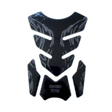 Motorcycle Tank Pad Protector Black Sticker with Scratch Protection and Stylish Design for Motorbikes