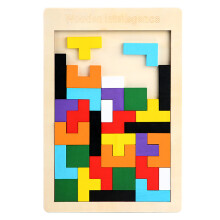 Stimulating Wooden Puzzles, Brain Teasers Logic Games for Classroom & Party Times, Natural Basswood IQ Toys for Kids Ages 3+ and Adults (3 Pack)