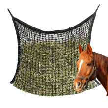 XL Hay Net for Horses 120 x 90 cm, 2 Carabiner Hooks, Mesh 3 x 3 cm, 13 kg Capacity
