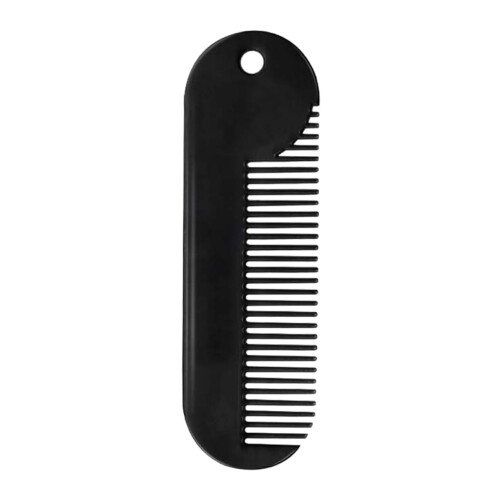 Beard Comb for Men Zinc Alloy Rustproof Grooming Tool with Precise Edge Styling