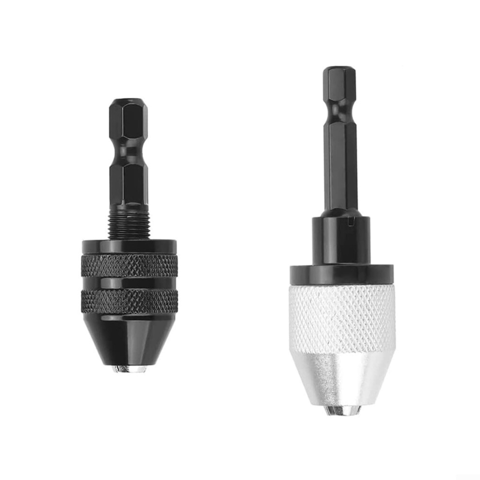 Drill Chuck Adapter 2Pack Set, Carbon Steel Construction, Keyless Quickchange, 0.36.5 Mm And 3.6 Mm, For Power Tools 9119770005151