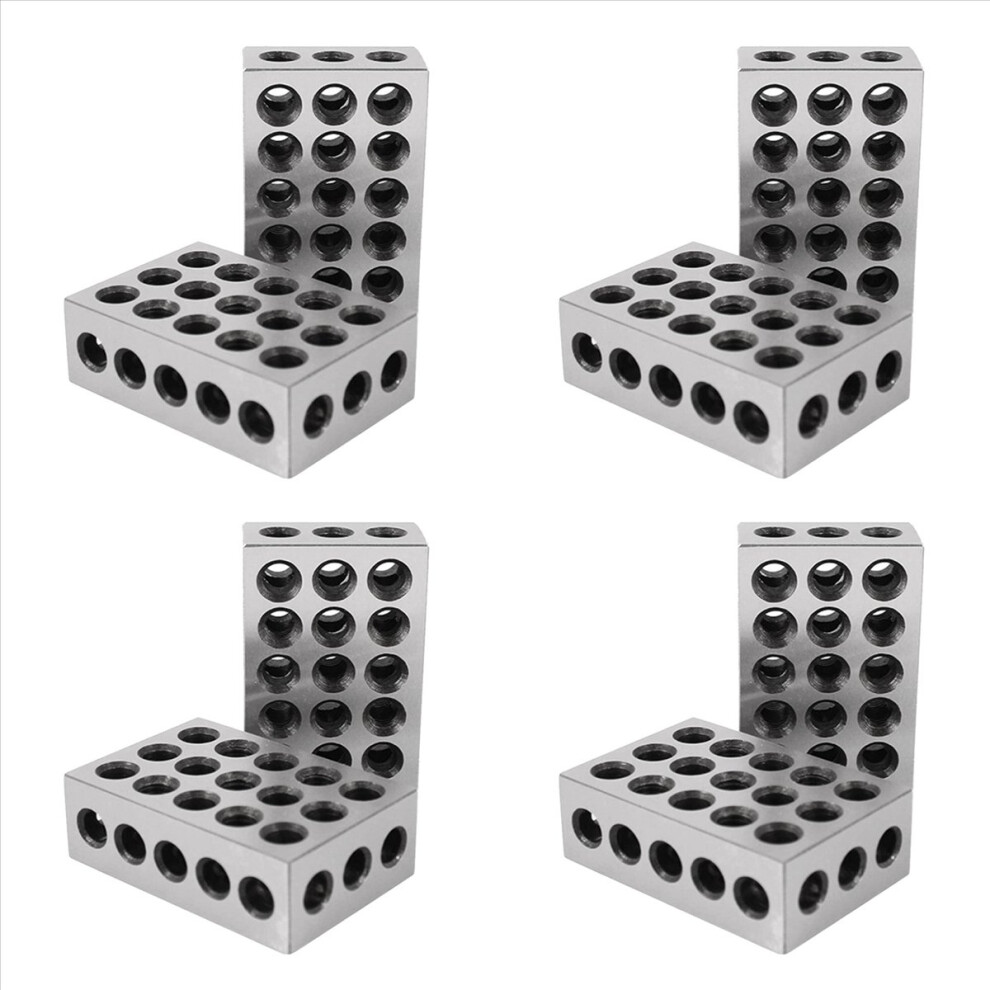 8Pcs 23 Holes 25-50-75Mm Blocks Gauge Hardened Steel Parallel Block Set Matched Machinist Milling Tool 4854166075800