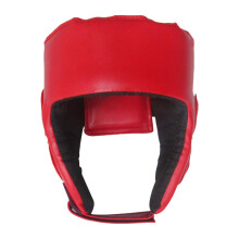 Boxing Headgear Full Face Protection Professional Protective Gear For Muay Thai Karate Grappling Kids Red