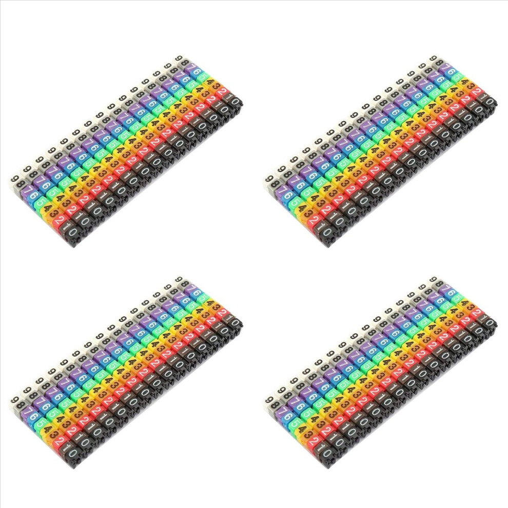 Clip-On String Cable Marker Boxed Plastic Number Number Wire Label Tube Set Color Cable Marker (600Pcs Kcm-1.5Mm) 4854166061438