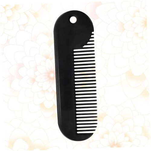 Beard Comb for Men Zinc Alloy Rustproof Grooming Tool with Precise Edge Styling 2