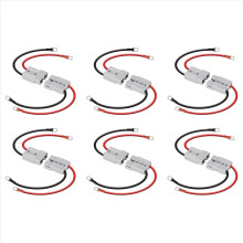12X Connector 50A Kit Plug 8 Guage 30cm Battery Cables Waterproof Quick Connectors for Lifepo4