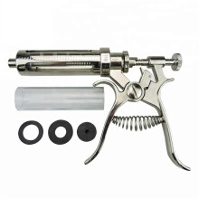 Continuously Adjustable Syringe Gun For Livestock Poultry Auto Dosing 10/20/30/50 Ml Veterinary Syringe Cattle Goats Pigs
