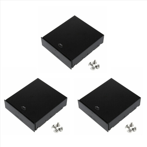 3X Desktop Storage Box Organizer Drawer Optical Drives 5.25Inch Front Panel Storage Holders & Racks