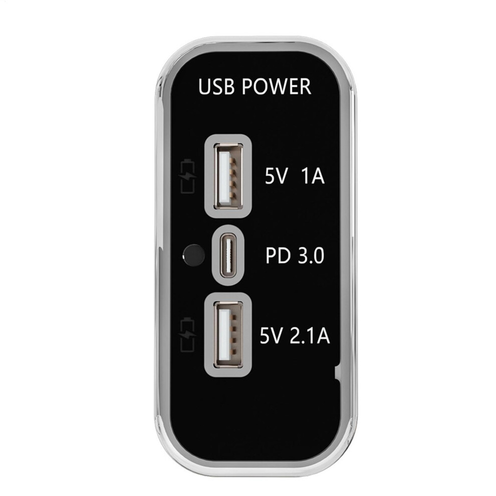 Fast Car Charger With Multiple Usb Ports, Power Charging And Led Indicator Blue 9119770005748