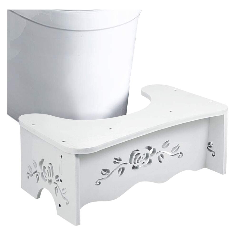 Facilitating Defecation Toilet Stool, Healthy Squatting Posture Portable Travel Foot Stool for Toilet, Detachable Wood-Plastic Composites,