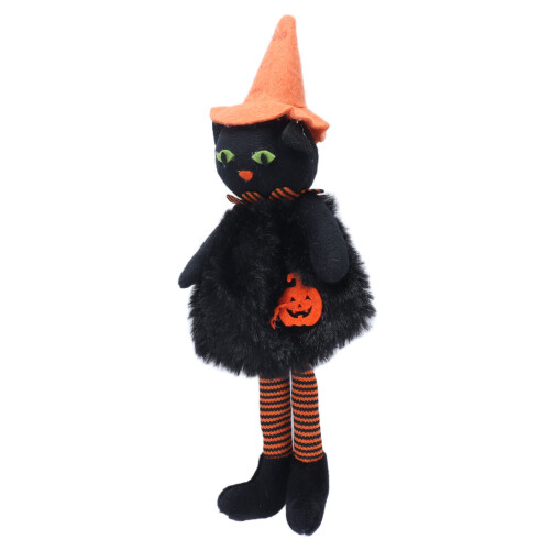 Λούτρινο παιχνίδι μάγισσας για το Halloween, τρομακτικός διακοσμητικός σύντροφος, 1