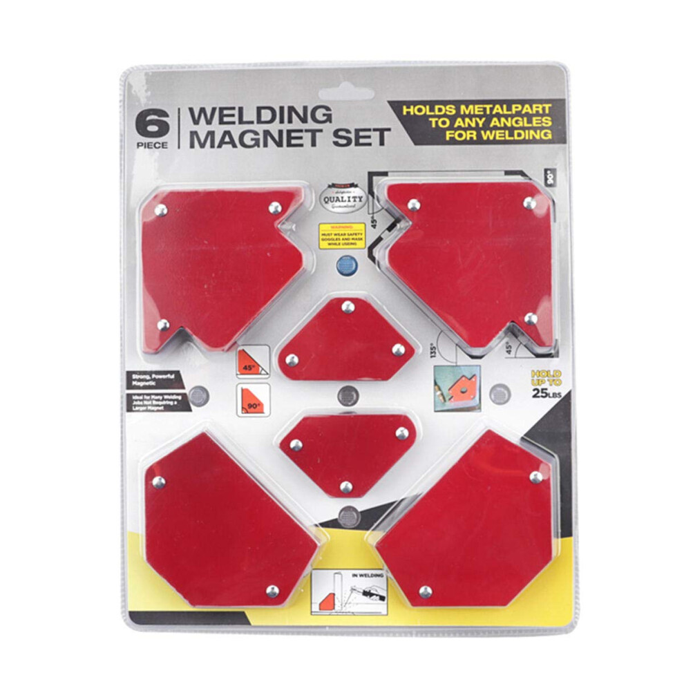 Magnetic Welding Locator Set 6Piece With 25Lb 50Lb 75Lb Magnetic Holders And Multiangle Tool 9365049306683