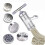 Manual Noodle Pasta Maker, Stainless Steel Press Machine for Quick Noodles Spaghetti, Including 5 Noodle Moulds, Multi-Function Kitchen Tool, 2