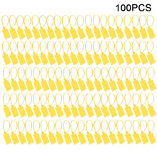 Attaches métalliques avec étiquettes, étiquettes en plastique résistant à la déchirure pour une identification facile, adaptées aux secteurs