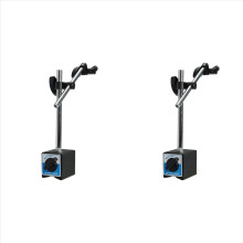 2X Magnetic Base Holder with Double Adjustable Pole for Dial Indicator Test Gauge Ymb-B