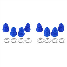 8Sets Car Silicone Constant Speed Dust Cover Universal Ball Round Clamp Track Connector Kit CV Boot Replacement