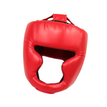 Boxing Headgear Pro Cheek Protection Head Guard For Grappling And Wrestling Sparring Kickboxing Children Red