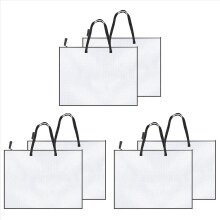 6 Pack 19X25 Inches Art Portfolio Case, Portfolio Folder for Artwork, Posters Storage Bag with Zipper and Handle Folder