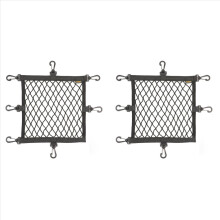 2X Rhinowalk Motorcycle Helmet Holder Net 8 Metal Hooks Motorbike Luggage Net Holder Mesh Storage Trunk Bags Accessories