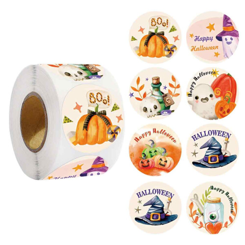 Χαιρετισμοί για την Τρομακτικό Halloween, Κάρτες Αδιάβροχες για Σφραγίδες Φακέλων & 1