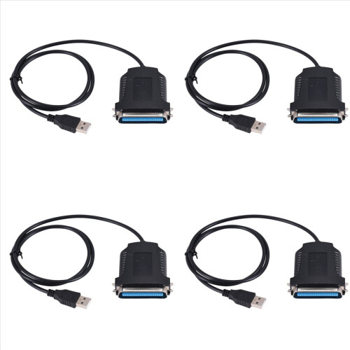 4X USB to Parallel 36 Pin Centronics Printer Adapter Cable