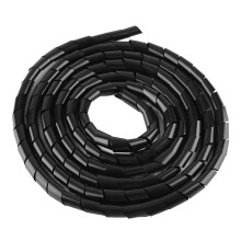 Gestion flexible des câbles, enrouleur de câble spiralé offrant une protection aux fils électriques dans divers emplacements (blanc, 14 mm)
