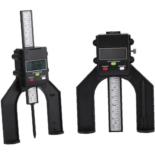 Digital Height Gauge 080mm ABS Display SelfStanding For Woodworking Router Table Milling For Craft Projects 2