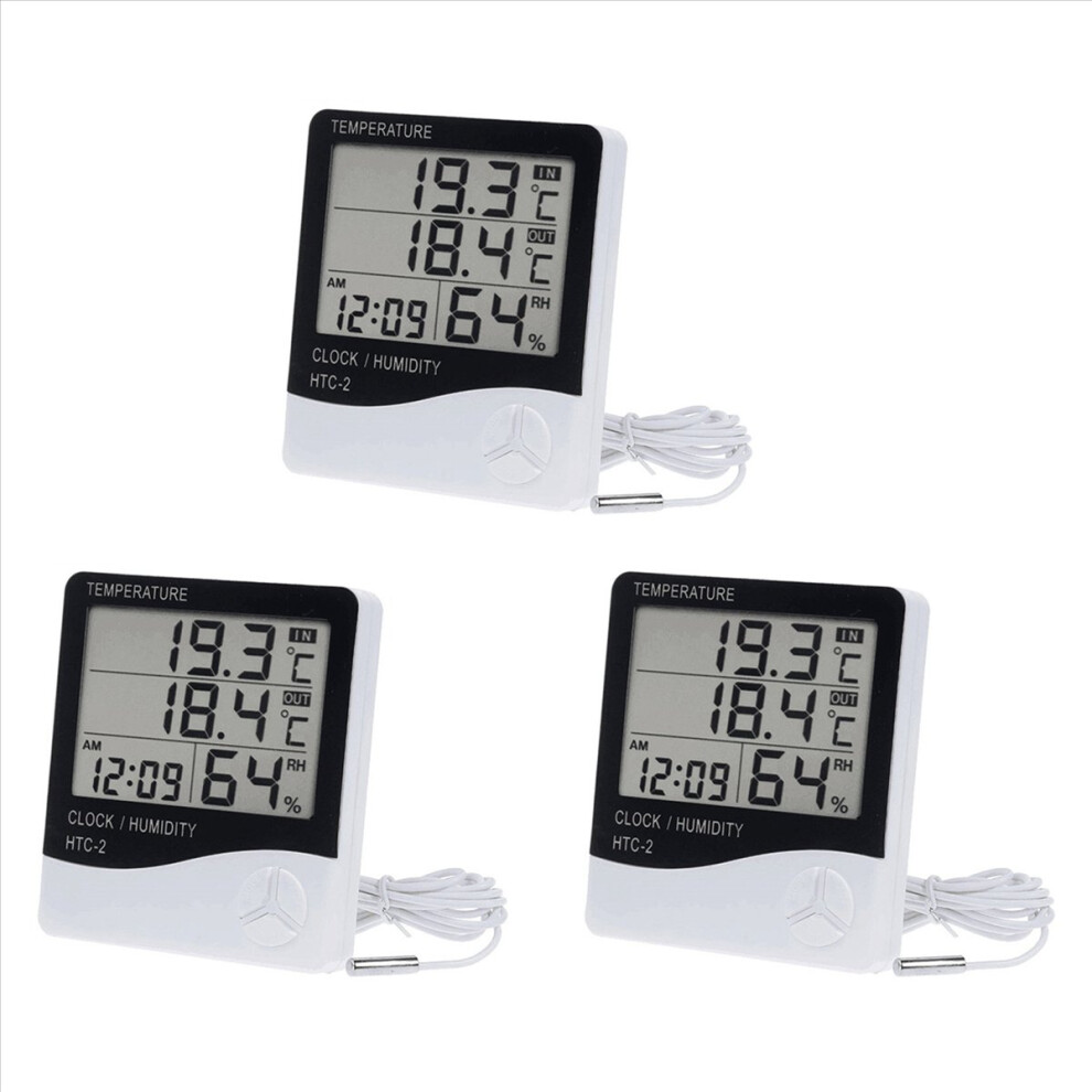 3X Indoor Digital Thermometer Home Hygrometer,Accurate Outdoor Temperature Monitor,Humidity Gauge Indicator Thermometer